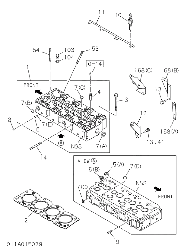 BOLT; CYL HD TO BLOCK 011 CYLINDER HEAD. | ref:1090701001