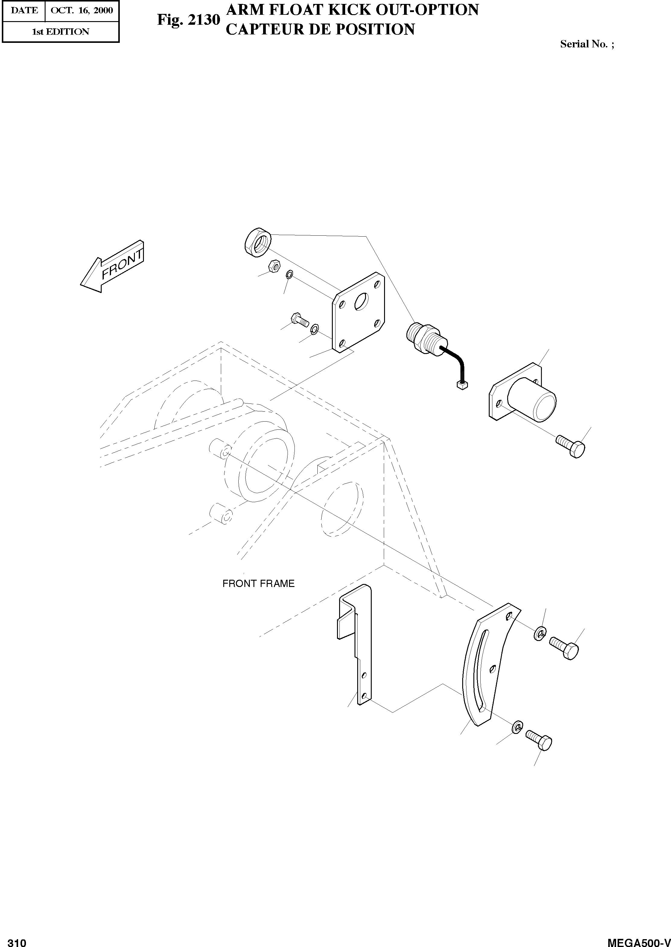 NUT M8X1.25 ARM FLOAT KICK OUT-OPTION | ref:S4012533