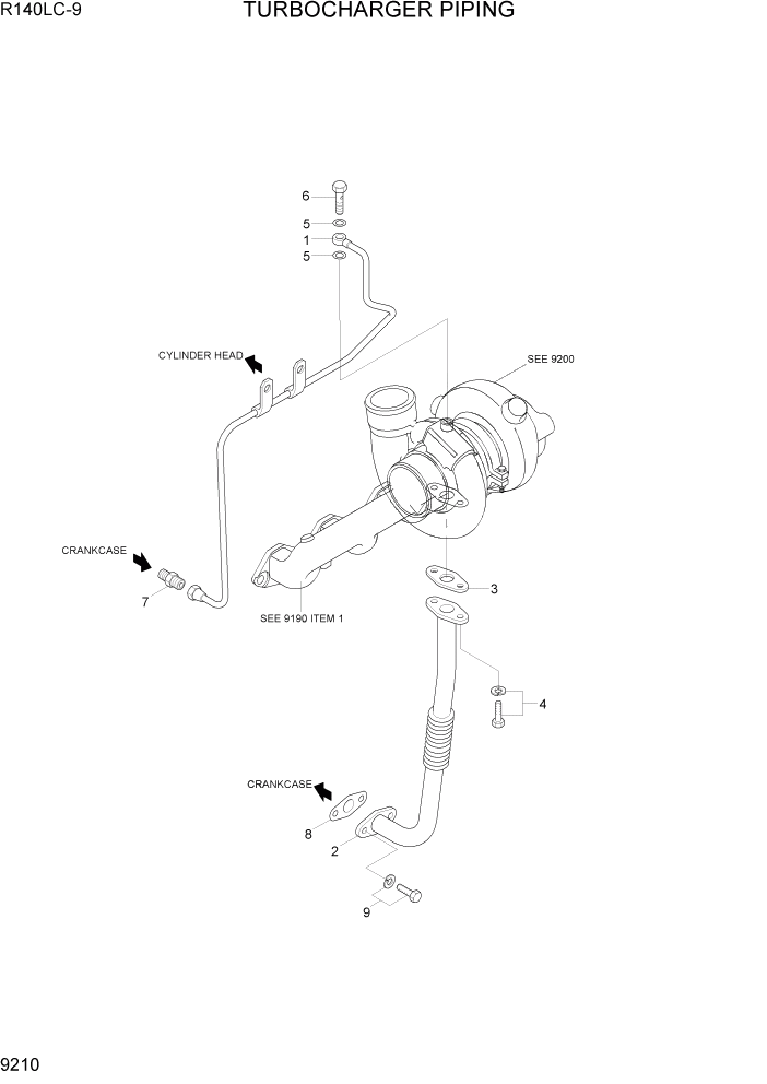 CONNECTOR PAGE 9210 TURBOCHARGER PIPING | ref:XJAF-00376