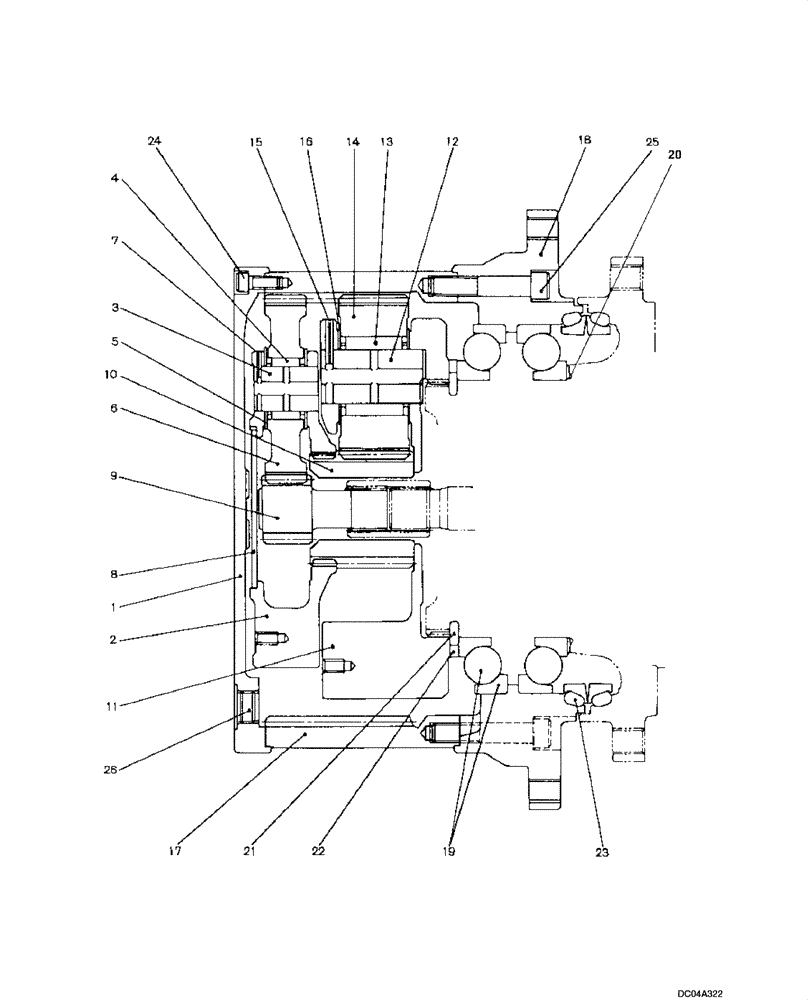 GEAR (06 -04[00]) - MOTOR - TRACK DRIVE (GEAR ASSY, REDUCTION) | ref:YN53D00008S017