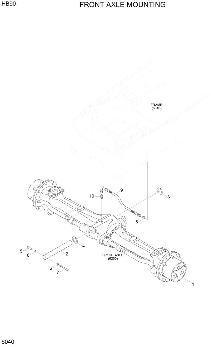 31LB-50020-Connector FRONT AXLE MOUNTING | ref:31LB-50020