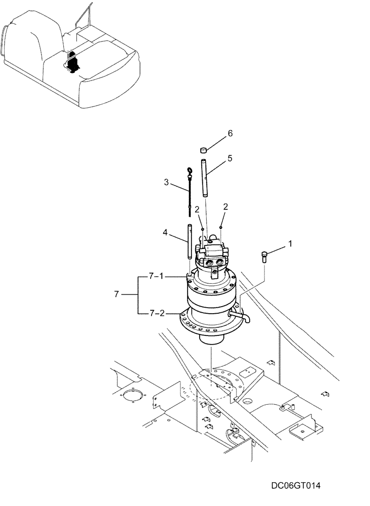 HYDRAULIC MOTOR (01-016[00]) - SWING MOTOR - INSTALLATION | ref:YN15V00035F1