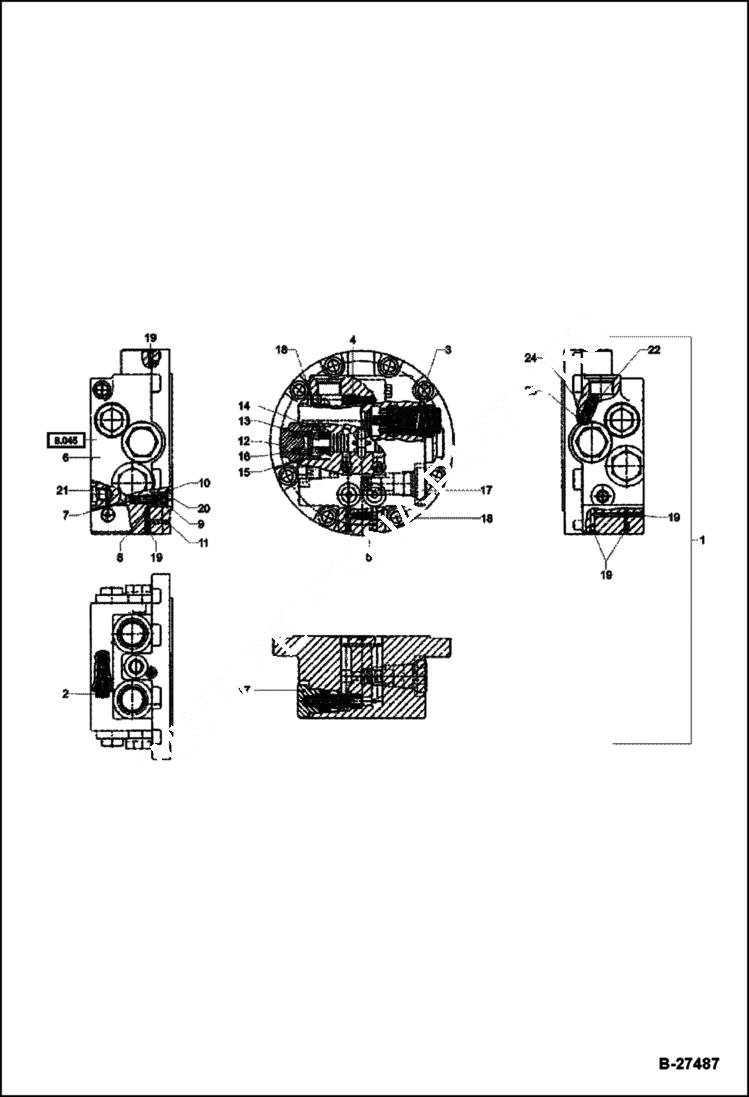 PRESS RELIEF VALVE 300 BAR CONNECTION PLATE WITH VALVES | ref:5364663524