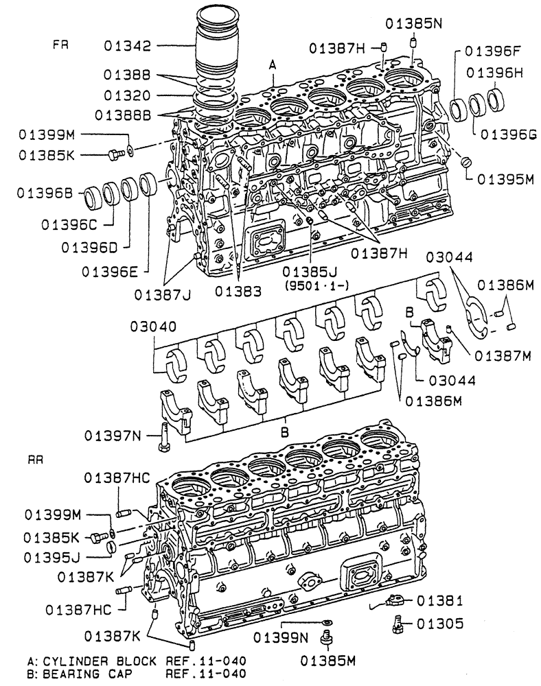 JET (01-008) - CYLINDER BLOCK | ref:VAME051709