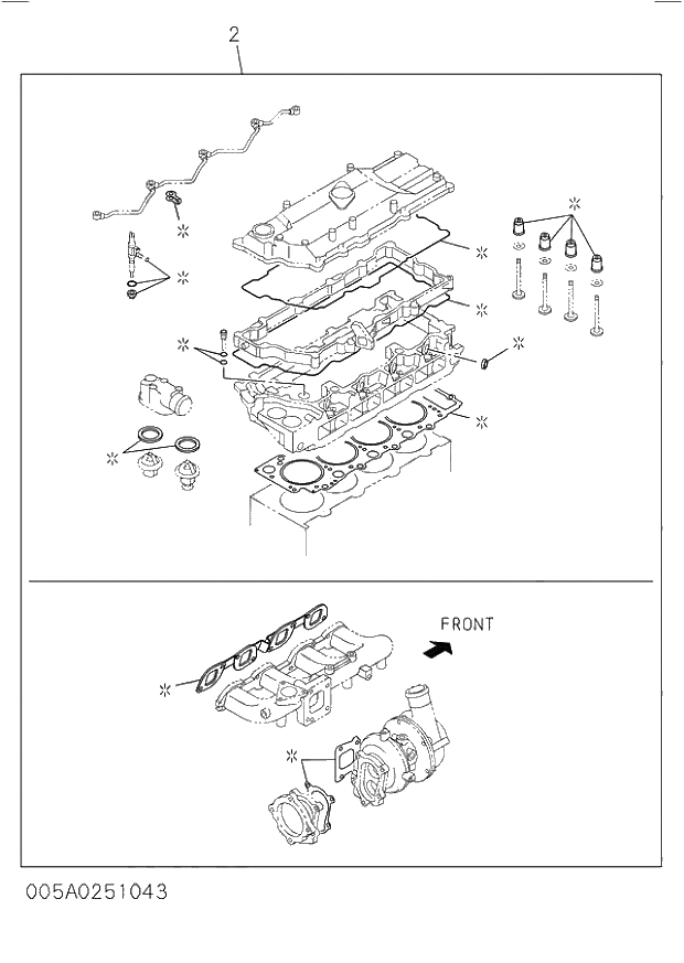 GASKET SET; ENG OVERHAUL 005 ENGINE GASKET KIT. | ref:5878148901