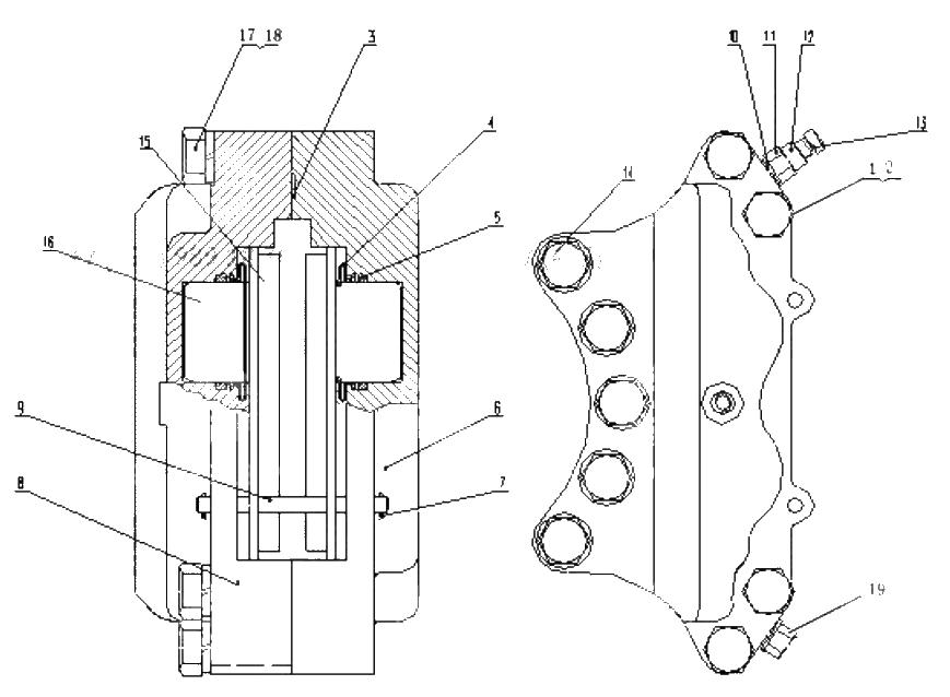 Brake head Brake Z5EII0501and Brake Z5EII0601 | ref:Z5EII060100002