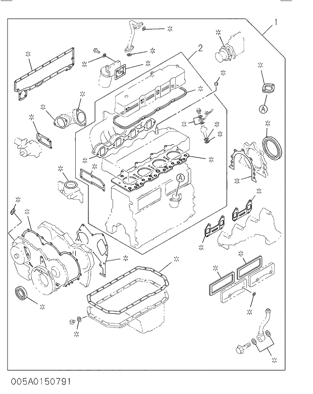 GASKET SET; ENG HD OVERHAUL 005 ENGINE GASKET KIT | ref:5878127022