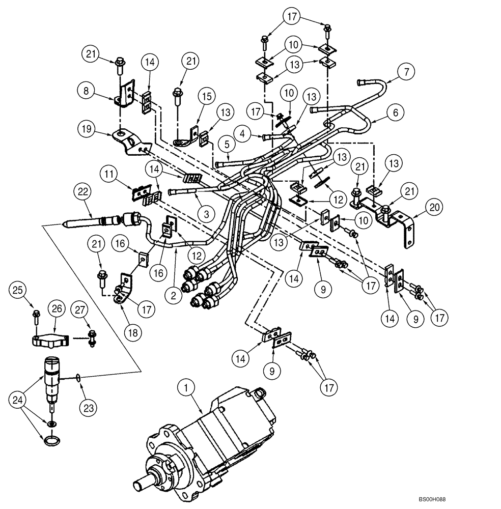 INJECTION PIPE (03-03) - FUEL INJECTION SYSTEM (Apr 30 2012  9:30AM) | ref:J943765