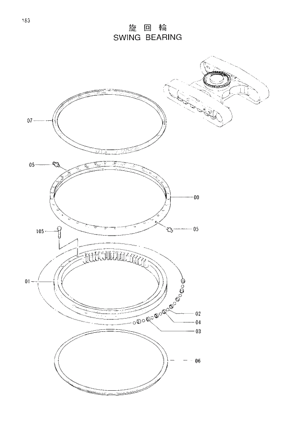 BOLT 183 SWING BEARING. | ref:J931695