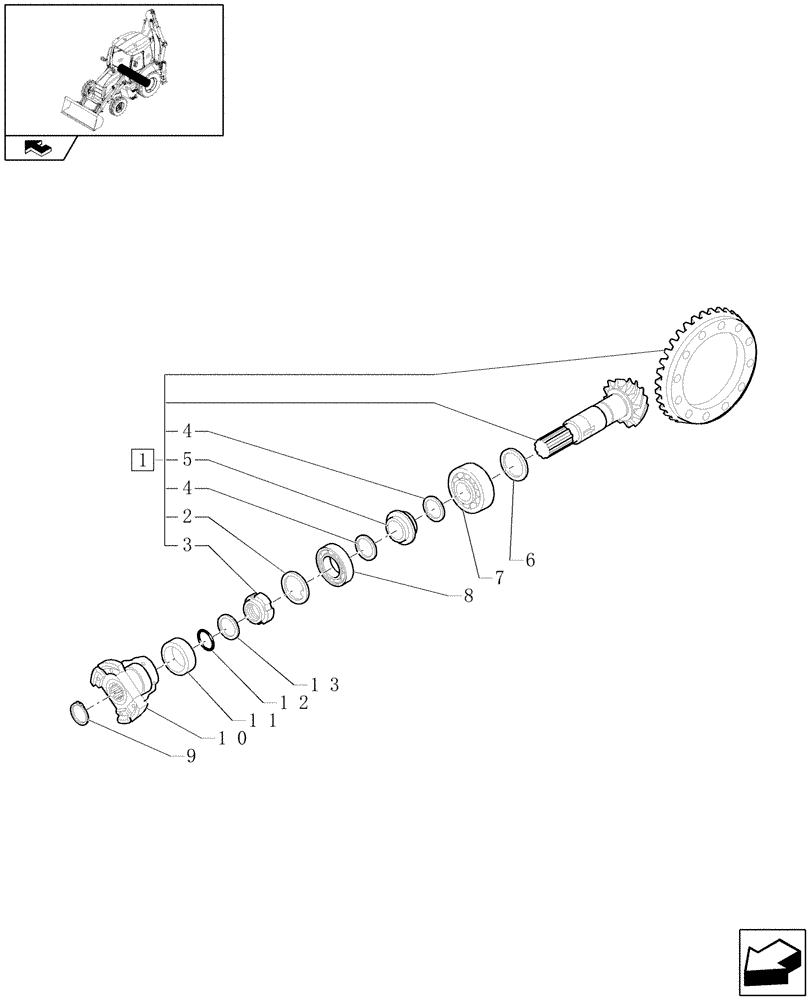 FLANGE (27.106.01) - BEVEL GEAR AND BEARINGS | ref:84197604