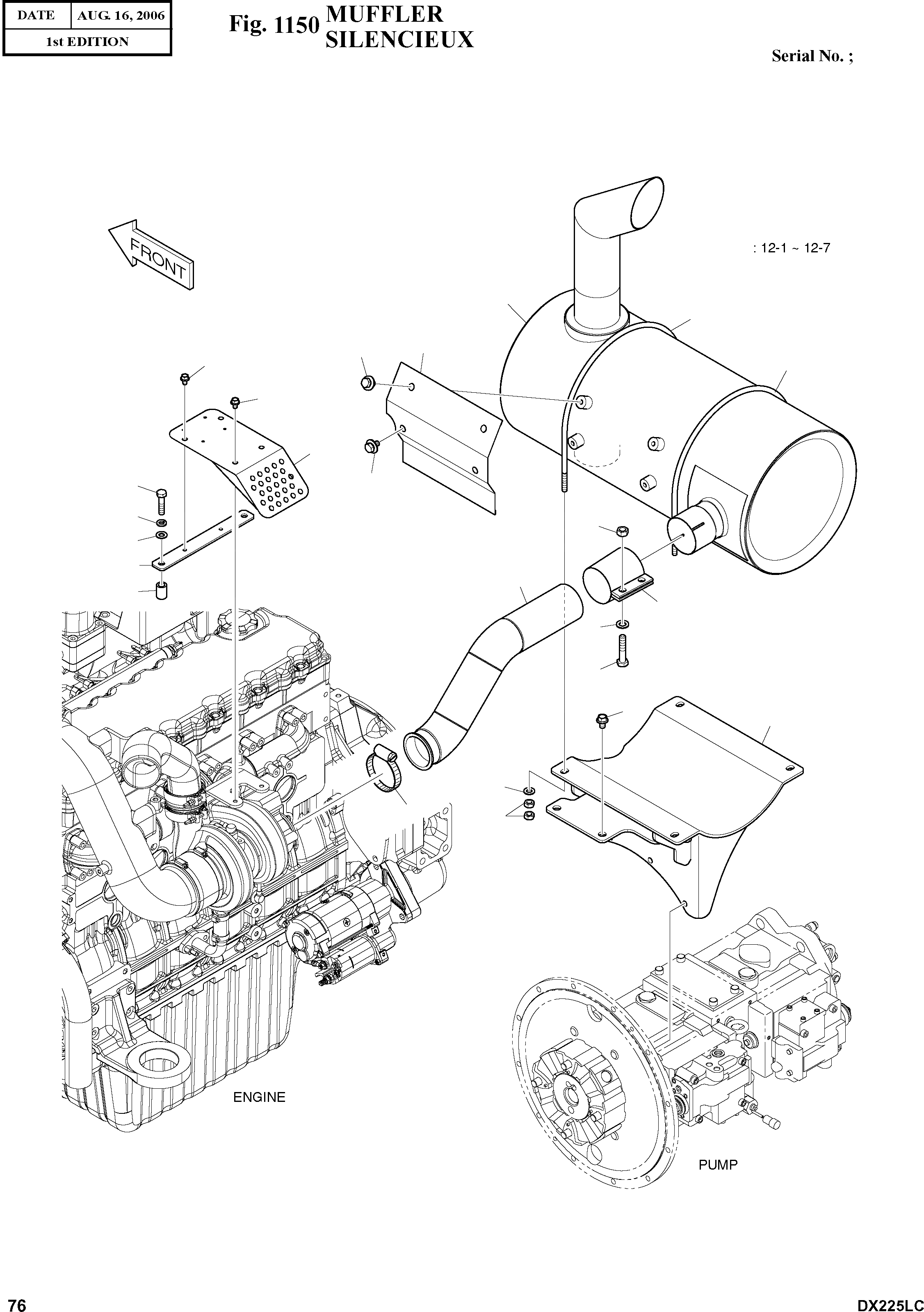 MUFFLER SUB ASS'Y MUFFLER | ref:K1008080B