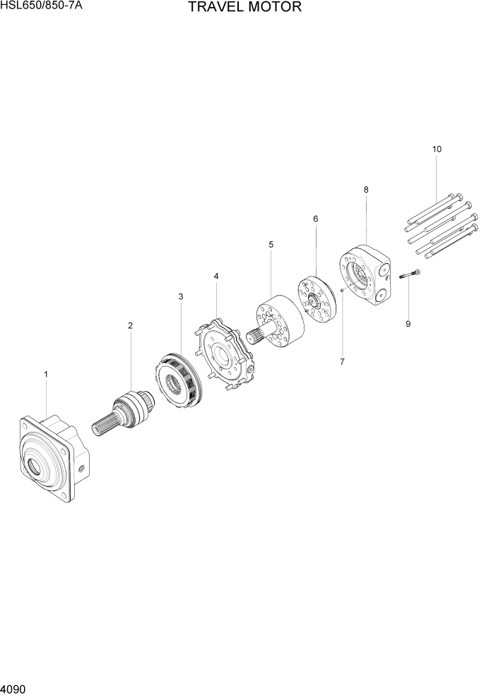 FLANGE-MOTOR PAGE 4090 TRAVEL MOTOR | ref:YUBS-00342